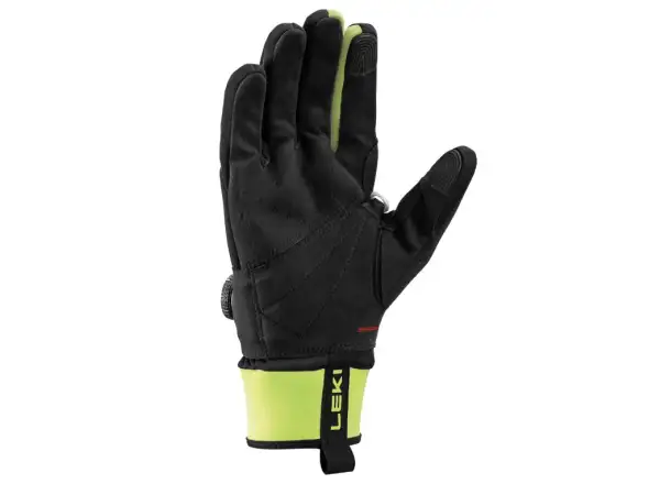 Leki PRC BOA Shark Langlaufhandschuhe Black/Neon yellow