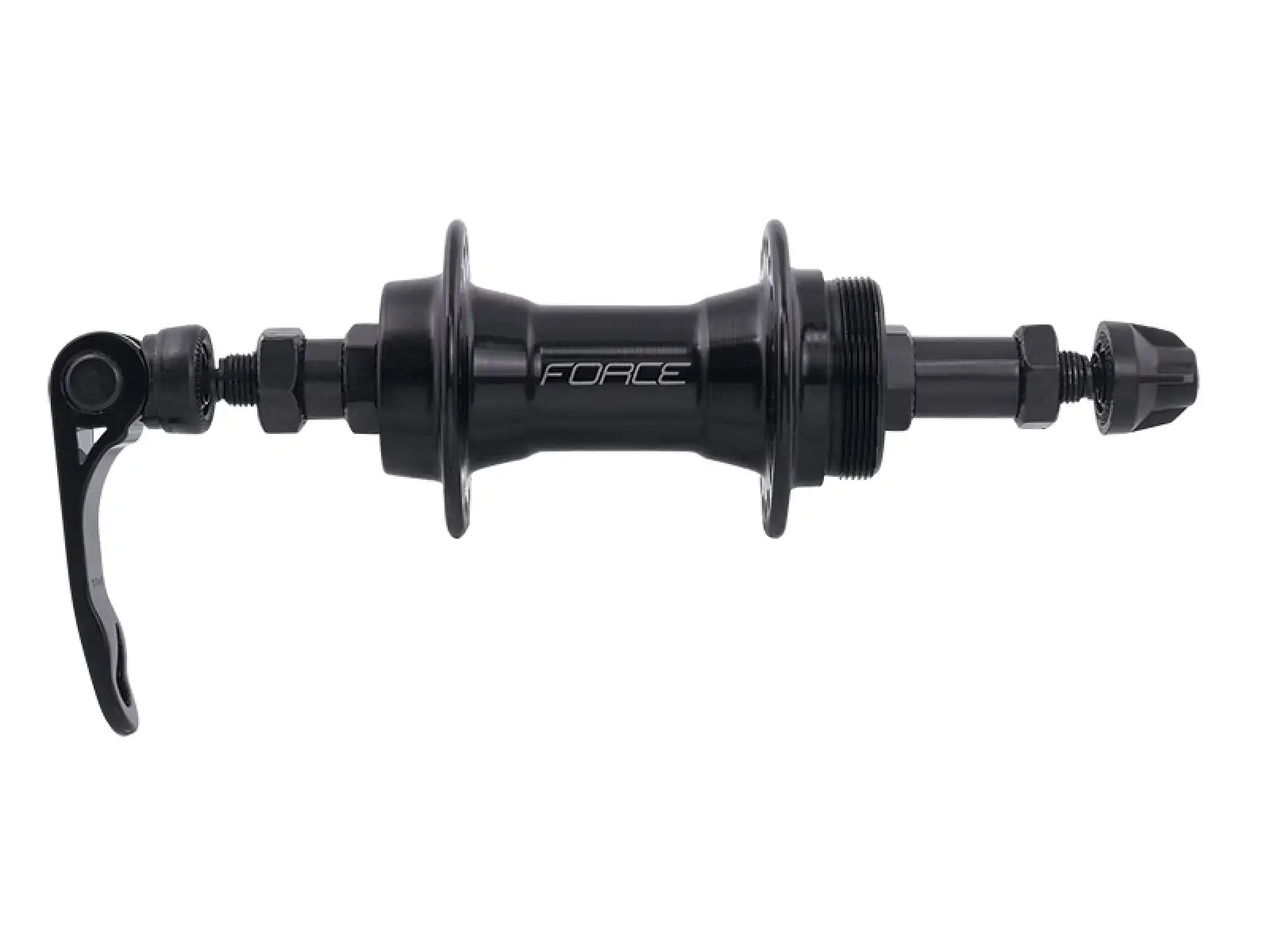 Force Hinterradnabe schraubbar mit Schnellspanner 36 Löcher schwarz
