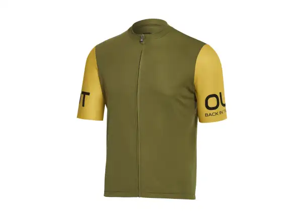 Dotout Grevil Herren Kurzarmtrikot sage green/ ocra yellow