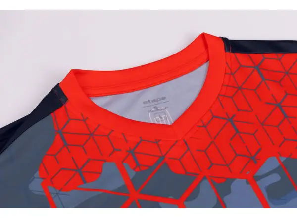 Etape Dirt Herren-Trikot Kurzarm Blau/Orange