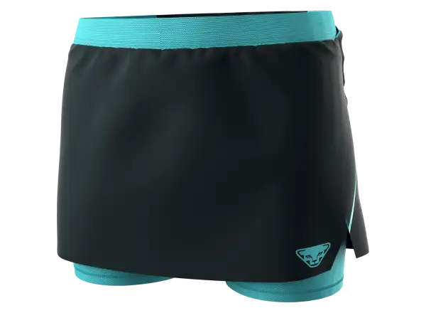 Dynafit Alpine Pro 2v1 Damen-Laufrock mit Innenhose Blueberry Marine Blue
