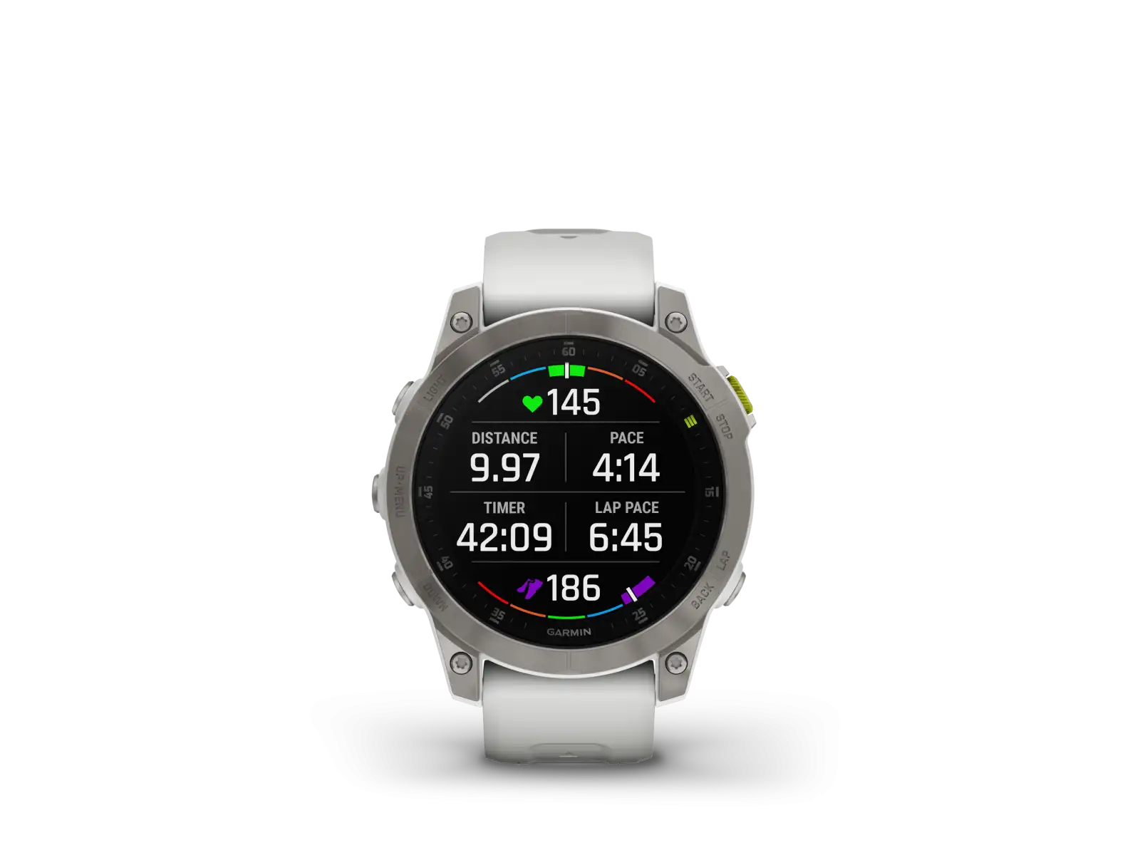 Garmin Epix Generation 2 Sapphire Edition Smartwatch Titanium/Weiß