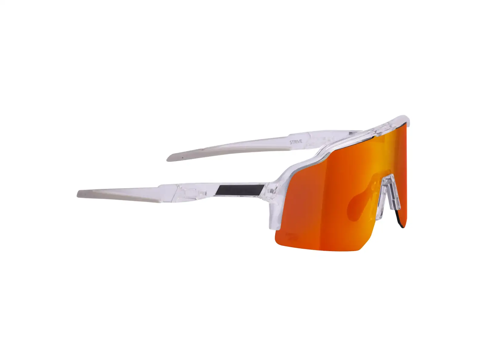 Force Strive Fahrradbrille transparent/rot verspiegeltes Glas