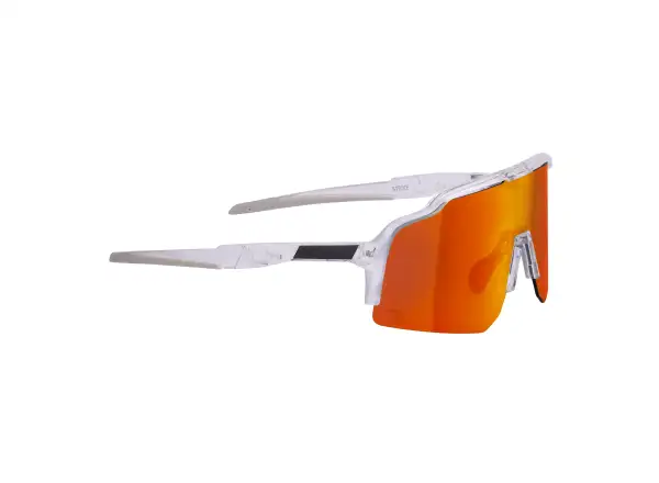 Force Strive Fahrradbrille transparent/rot verspiegeltes Glas