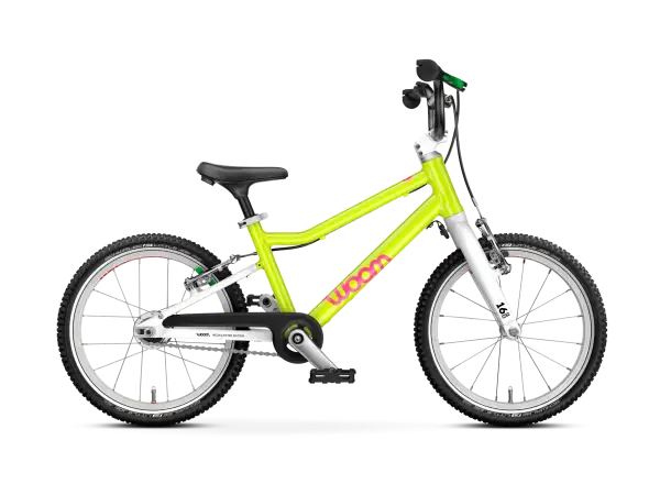 Woom GO 3 Automagic Kinderfahrrad neon lime