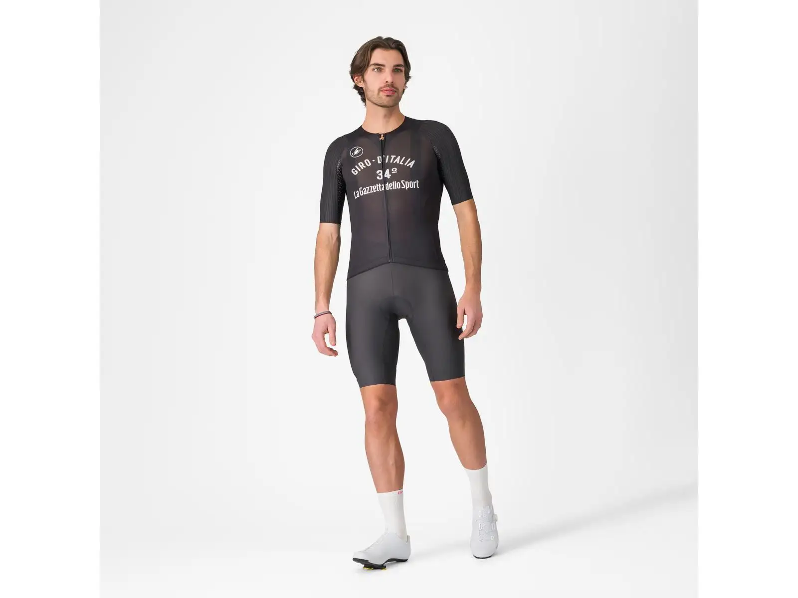 Castelli Giro Vintage Maglia Nera 34 Herren Trikot Kurzarm Nero
