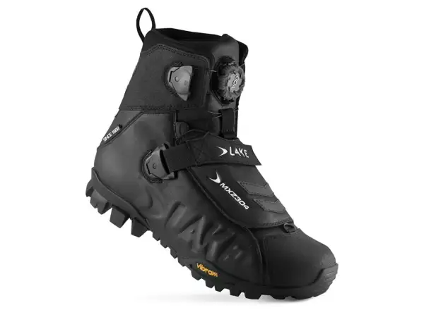 Lake MXZ304 Winter MTB Herren-Fahrradschuhe Schwarz