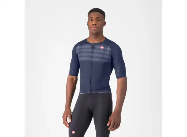 Castelli Aero Race 8S Herren Trikot kurzärmelig Belgian Blue