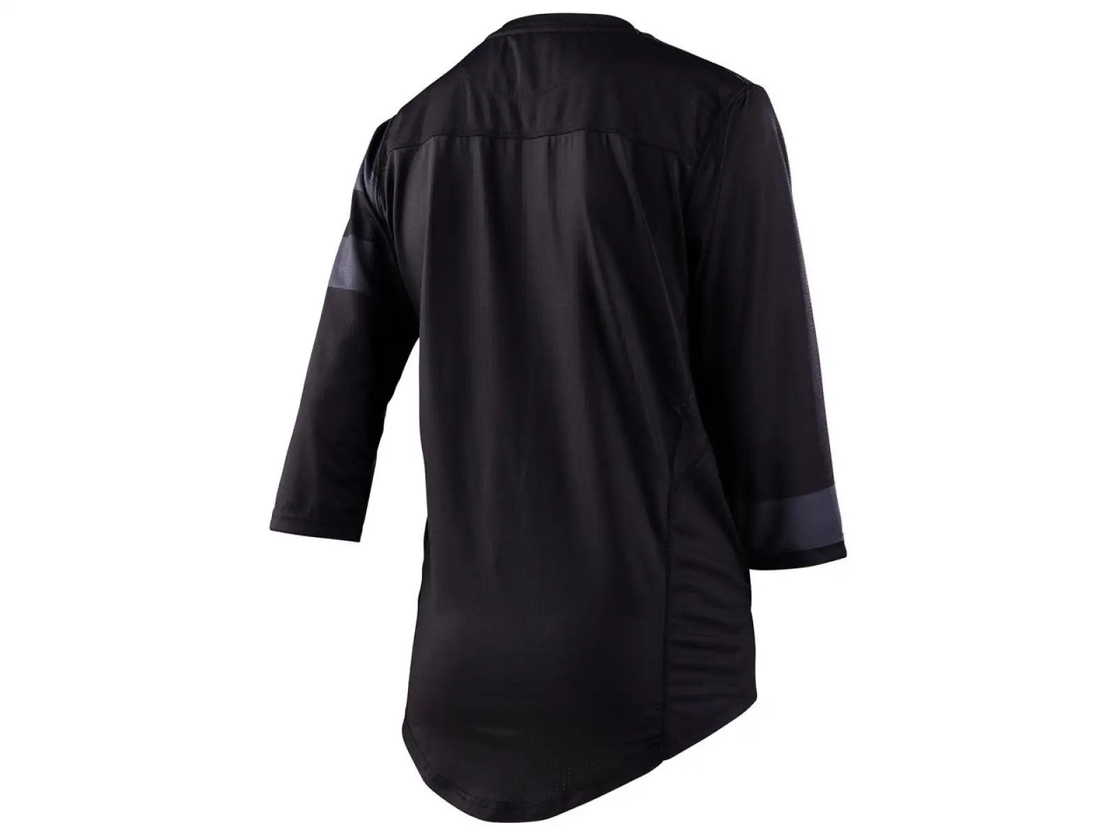 Troy Lee Designs Mischief Damen-Trikot mit 3/4-Ärmeln in Split Stripe Schwarz.