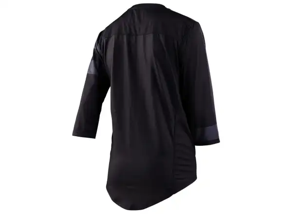 Troy Lee Designs Mischief Damen-Trikot mit 3/4-Ärmeln in Split Stripe Schwarz.
