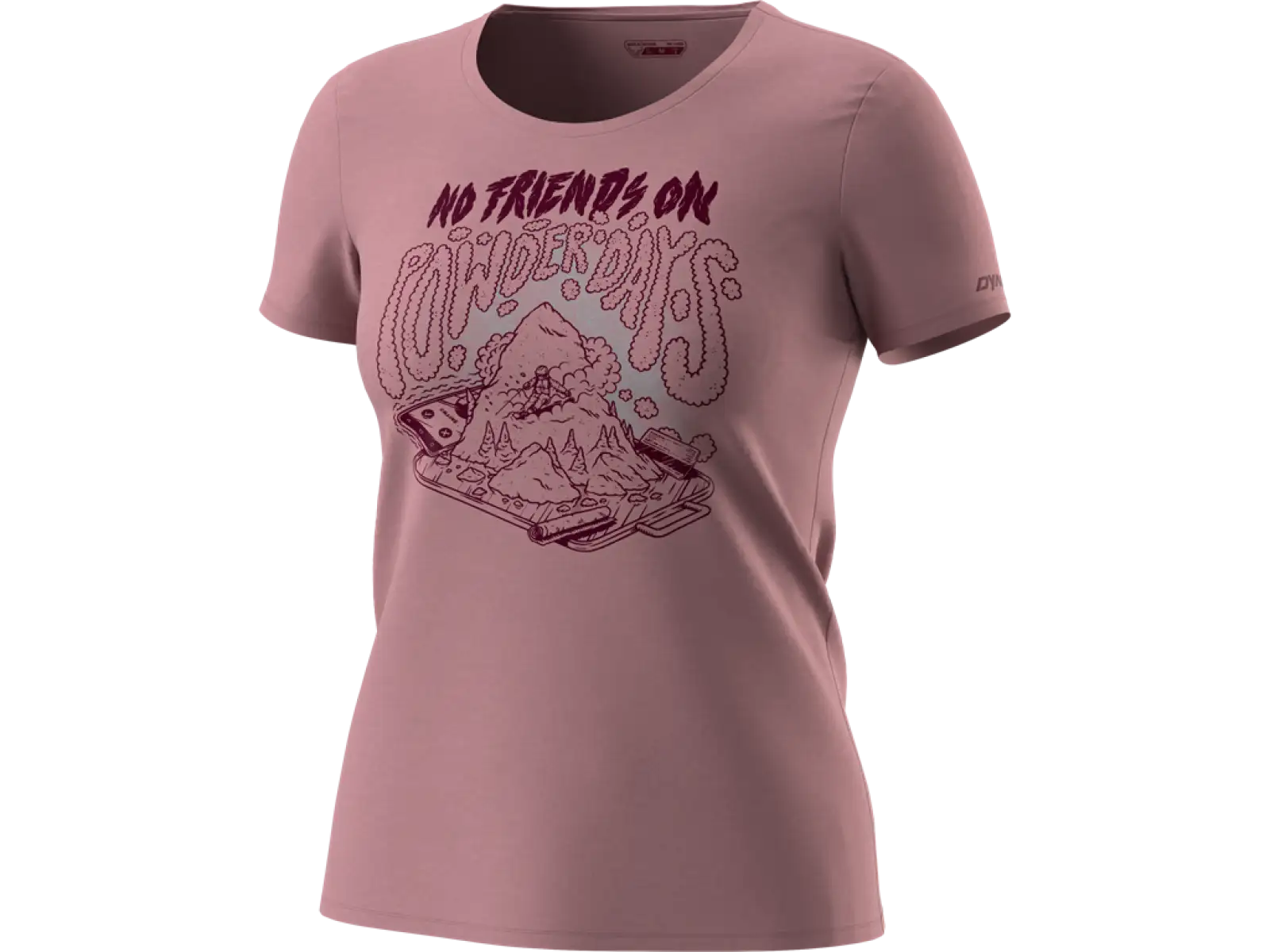 Dynafit 24/7 Artist Series Cotton Damen T-Shirt Mokarosa/No friends