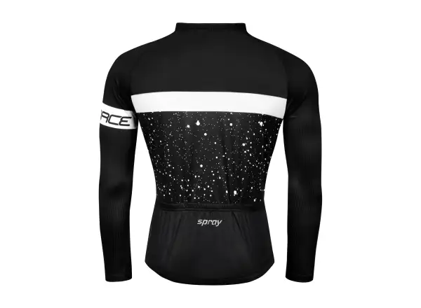 Force Spray Herren-Trikot mit langen Ärmeln Schwarz/Weiß