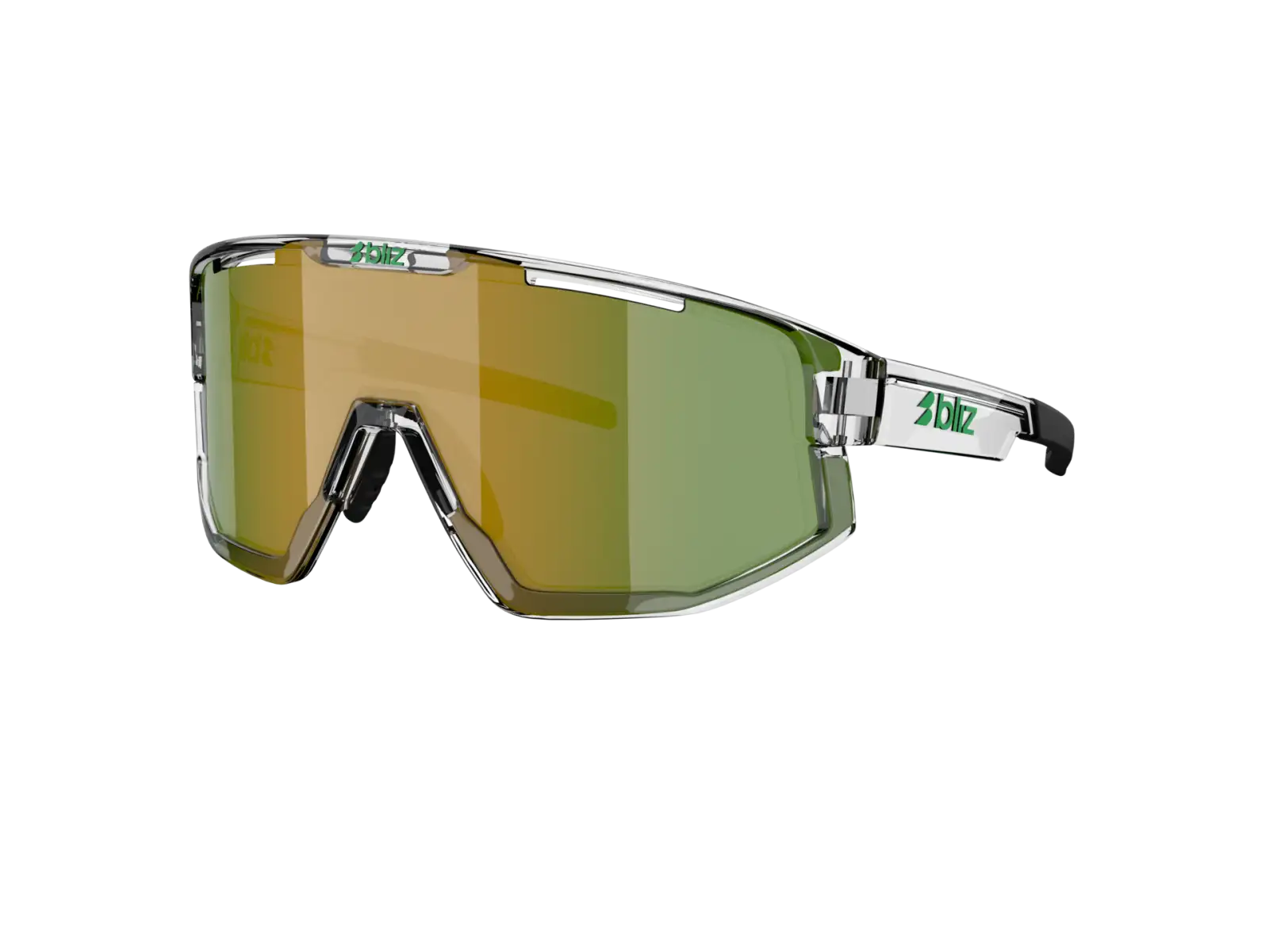 Bliz Fusion Sonnenbrille Transparent White/Brown Green Multi