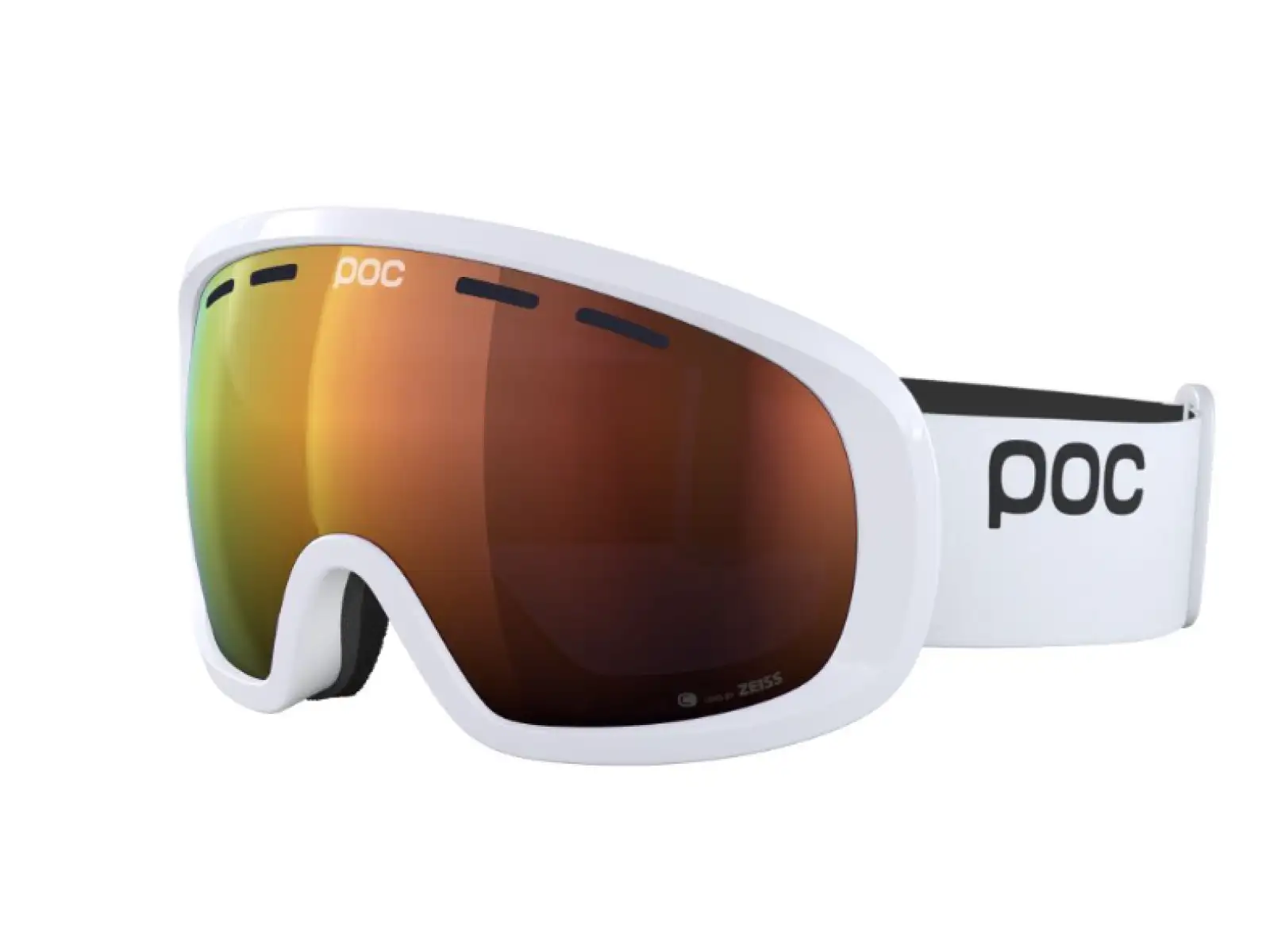 POC Fovea Mid Skibrille Hydrogen White/Partly Sunny Orange