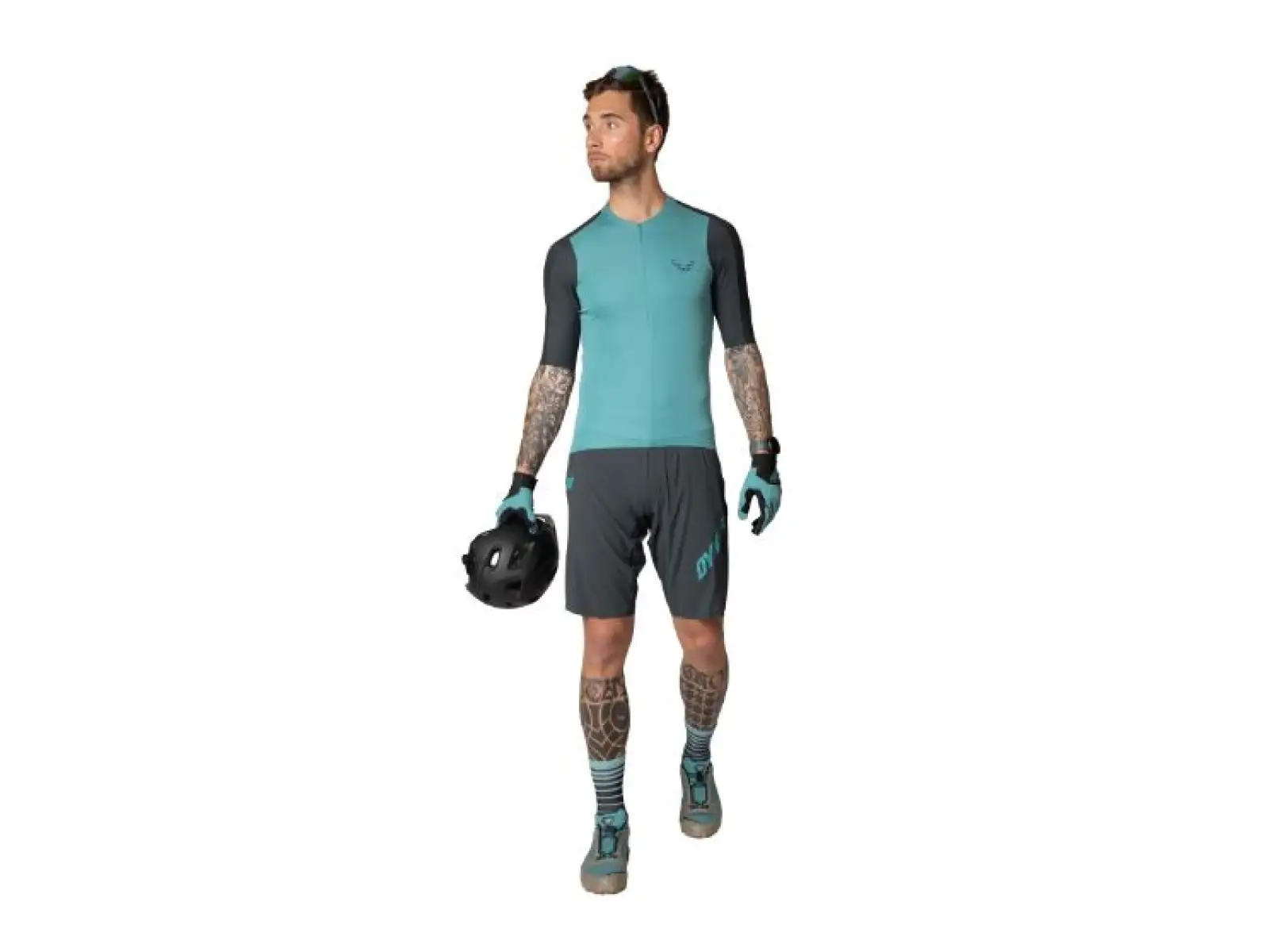 Dynafit Ride Light 1/2 Zip Herren-T-Shirt, kurze Ärmel, Storm Blue/Blueberry.