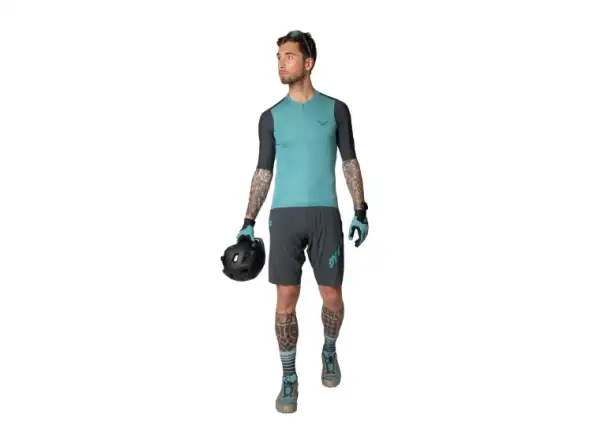 Dynafit Ride Light 1/2 Zip Herren-T-Shirt, kurze Ärmel, Storm Blue/Blueberry.