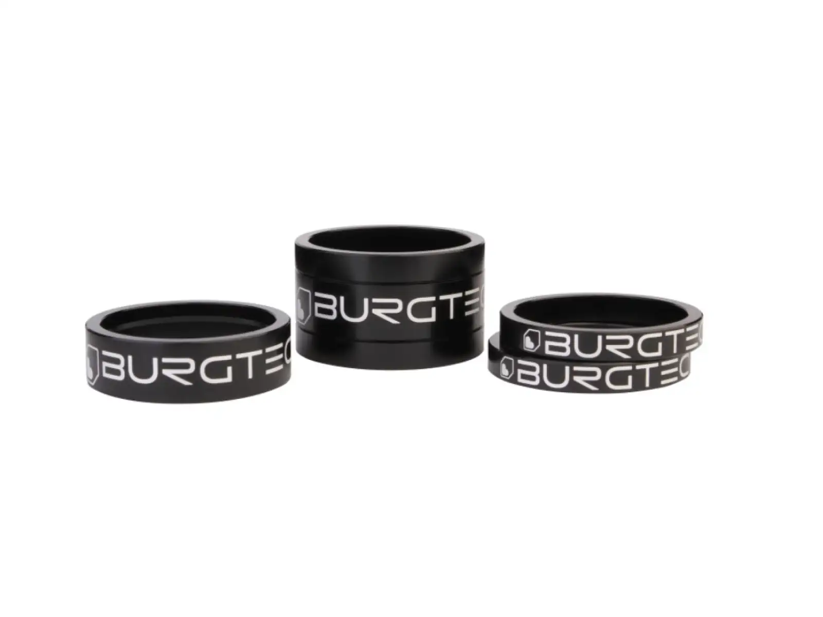 Burgtec Spacer Kit Spacer Set 5/5/10/20 mm schwarz