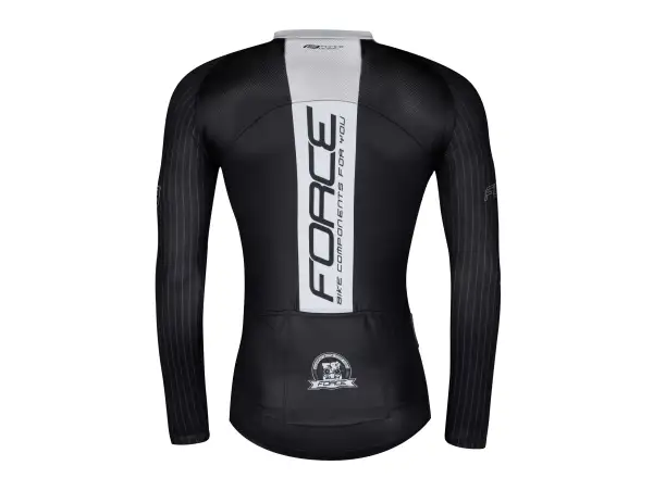Force F Team Pro Herrentrikot Langarm Schwarz-Grau