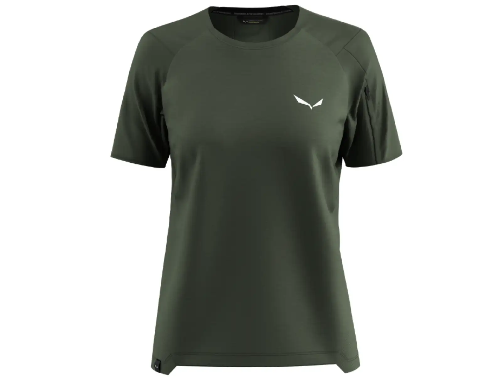 Salewa Puez AM Hyb Damen T-Shirt kurzarm Dark Olive