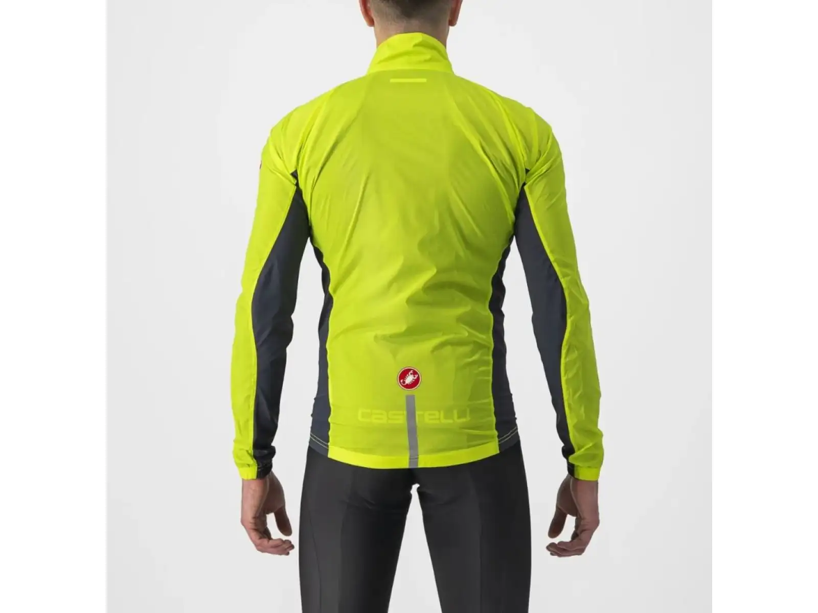 Castelli Squadra Stretch Herrenjacke Electric Lime/Dunkelgrau
