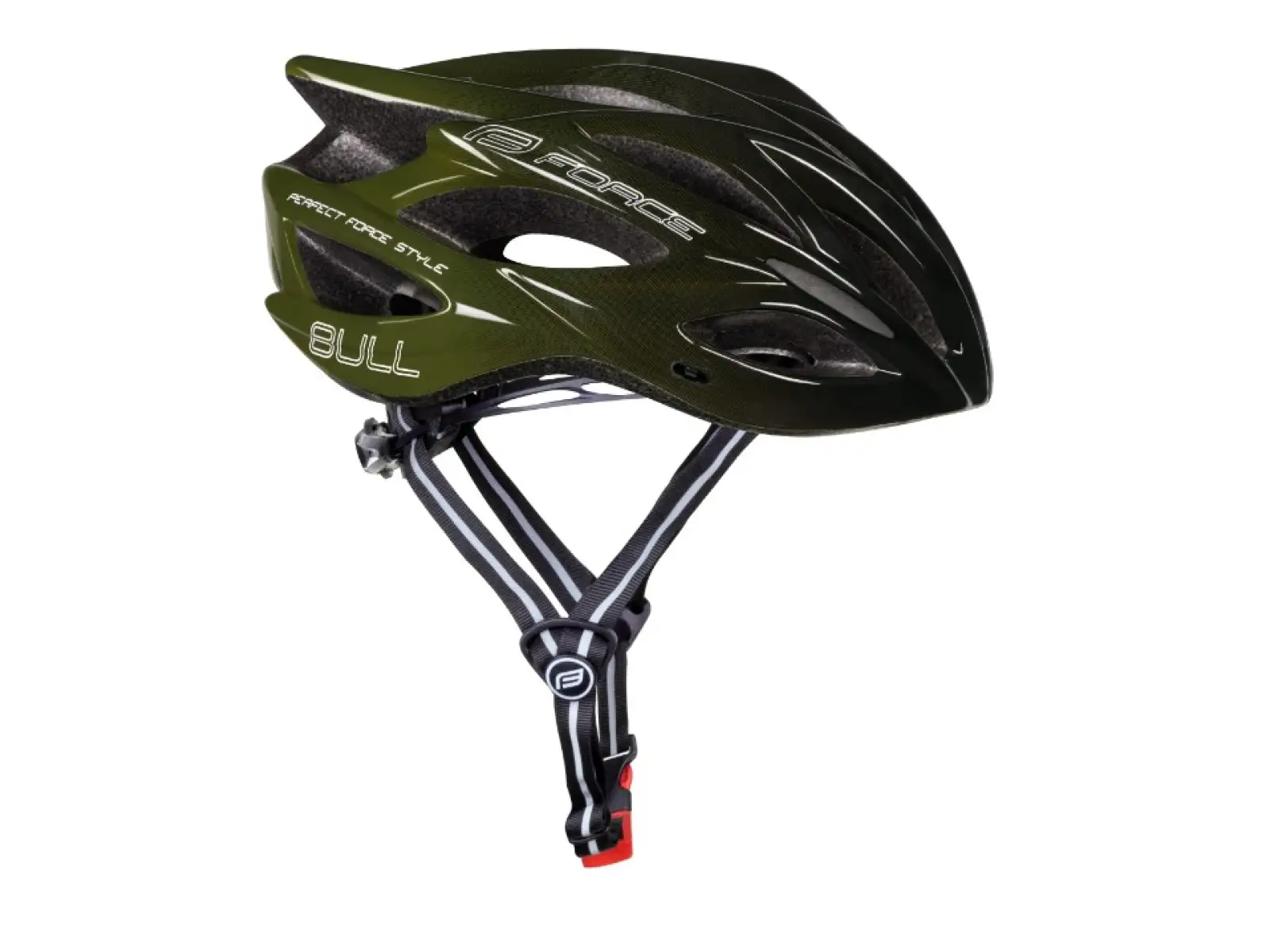 Force Bull Hue Fahrradhelm Schwarz/Armee Grün