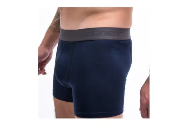 SENSOR MERINO ACTIVE 3-PACK pánské trenky černá/modrá/deep blue S