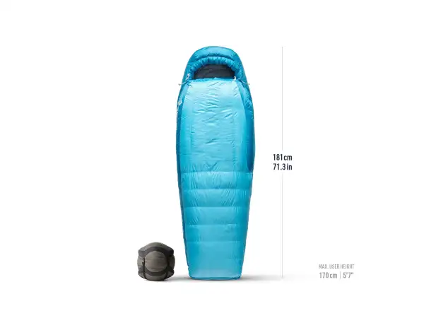 Sea To Summit Trek Damen-Schlafsack -9C Blue Atoll