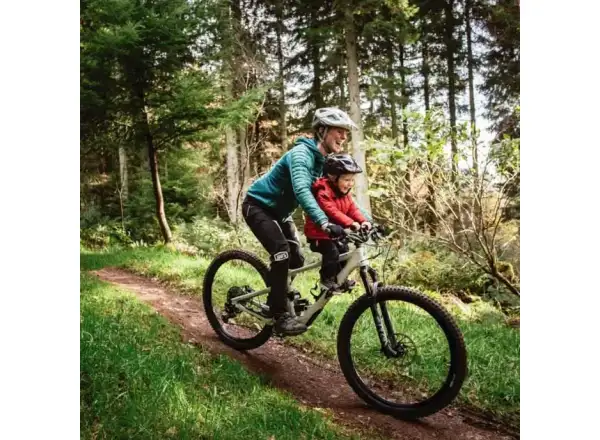Kids Ride Shotgun MTB Sitz und Lenker am Rahmen schwarz