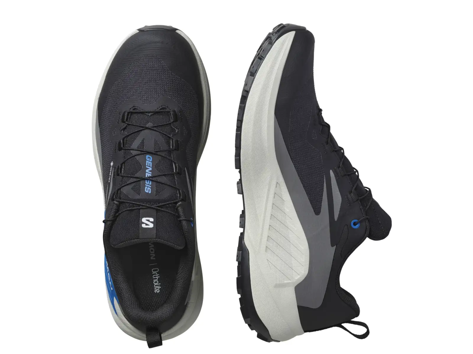 Salomon Genesis GTX Herrenlaufschuhe Black/Lunar Rock
