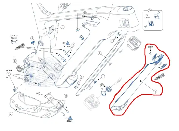 Cannondale Akkuschutz 2020 COVER DT BOTTOM EXIT V2 (K34040)
