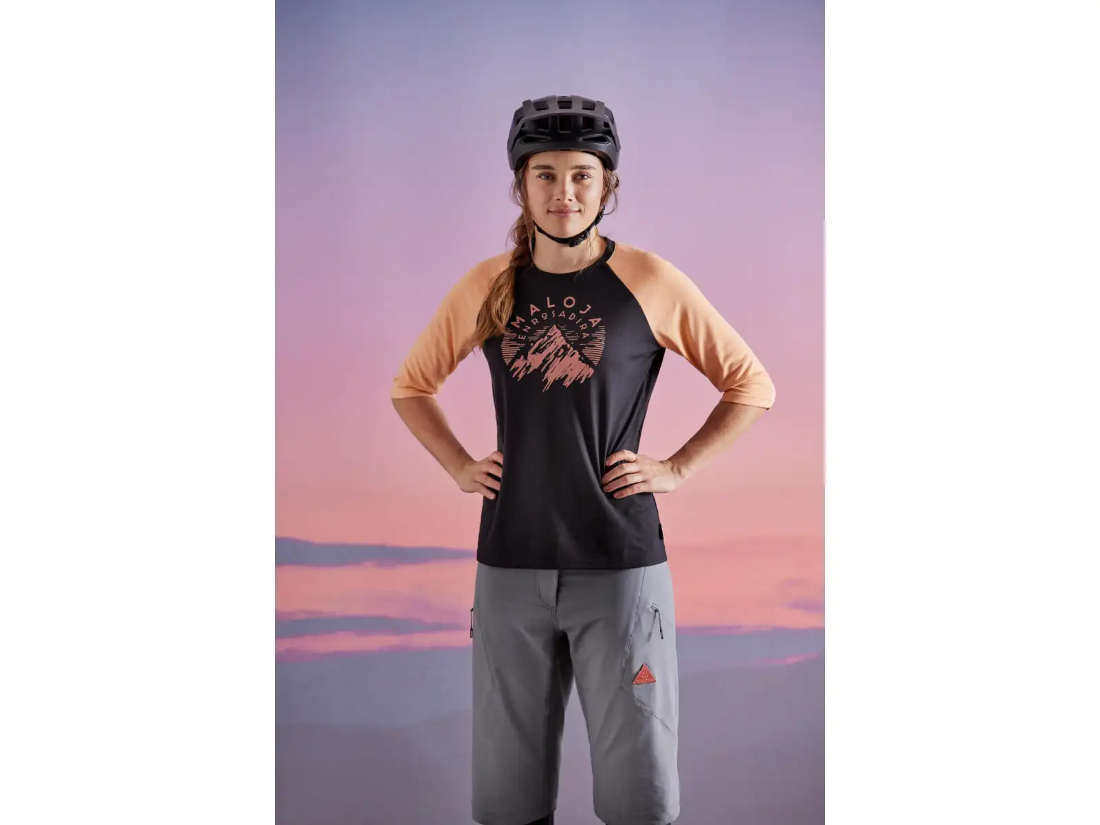 Maloja HimbeereM. Damenradtrikot kurzarm mondlos multi