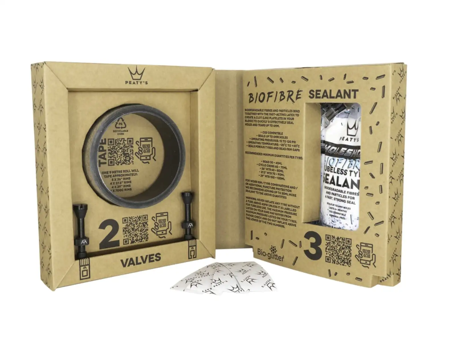 Peatys Holeshot Tubeless Umbausatz für Enduro und Downhill - Band 30 mm.