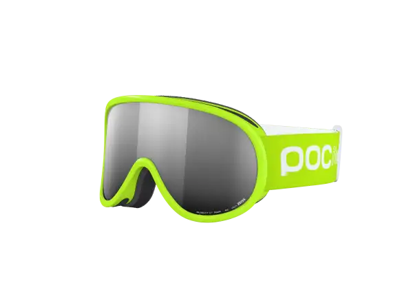 POC POCito Retina Kinder-Skibrille Fluorescent Yellow/Green/Partly Sunny Silver