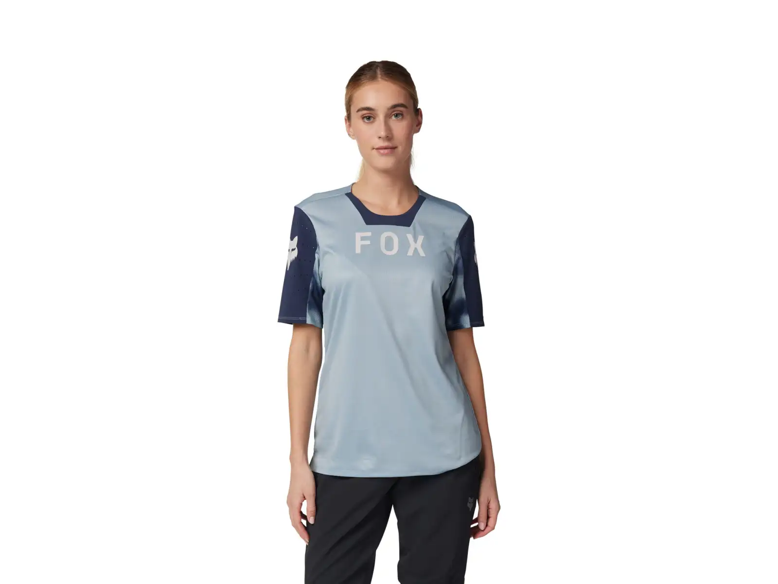Fox Defend Taunt Damen-Trikot, kurzarm, Gunmetal