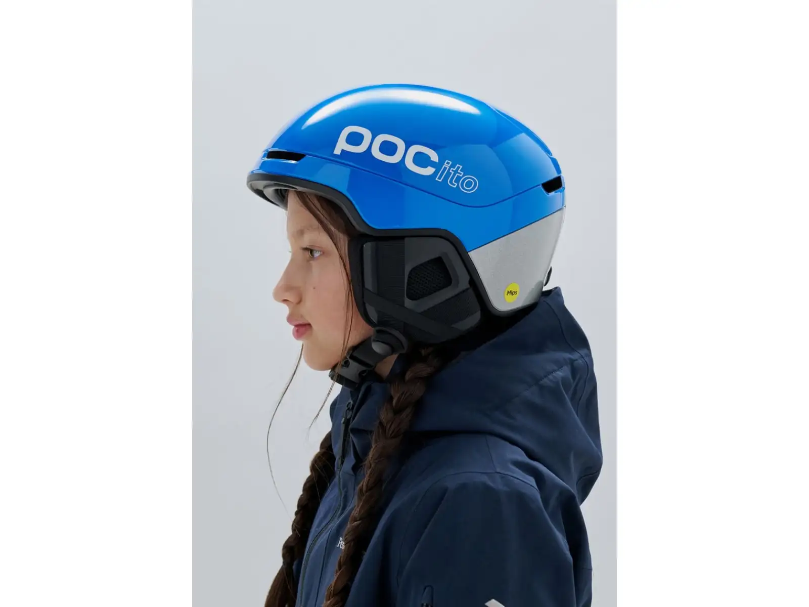 POC POCito Obex Kinder-Skihelm Fluorescent Blue