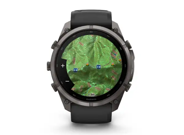 Garmin Fénix 9 Pro inReach 51 mm Smartwatch Carbon gray DLC Titanium Black/Pebble gray