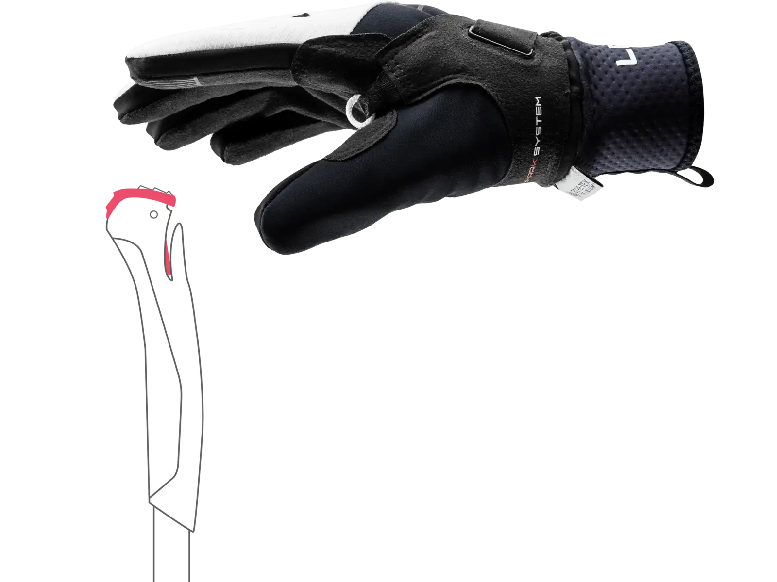 Leki PRC ThermoPlus Shark Damenhandschuhe Black-white