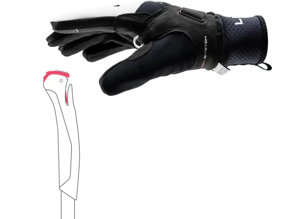 Leki PRC ThermoPlus Shark Damenhandschuhe Black-white