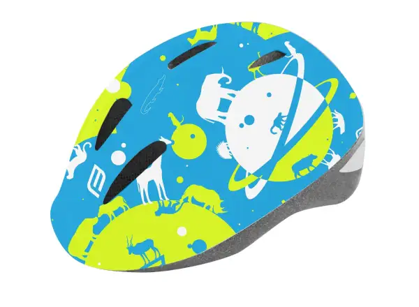 Force Fun Planets Kinderhelm Fluoreszierend/Blau