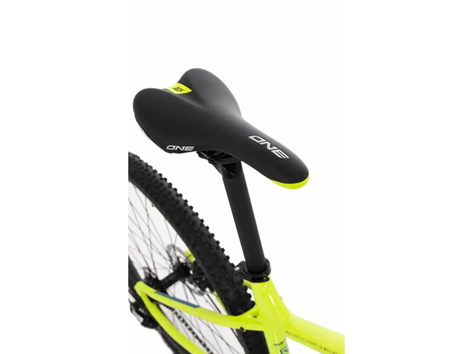 Rock Machine Manhattan 40-29 Mountainbike in Gloss Radioactive Gelb/Schwarz/Petrol Blau.