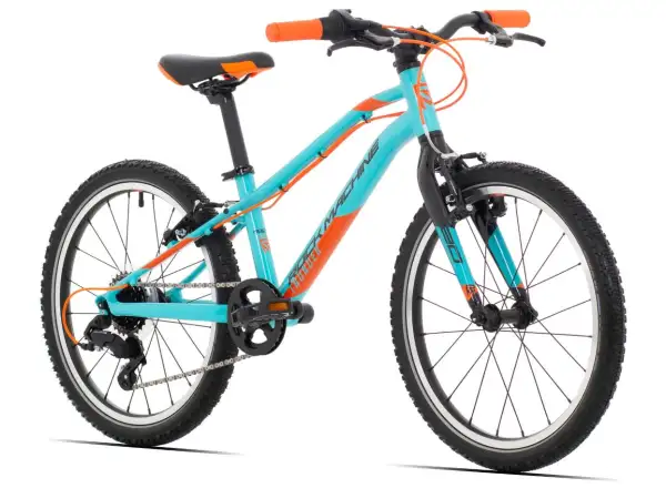 Rock Machine Thunder 20 Gloss Neon Cyan/Schwarz/Orange Kinderfahrrad