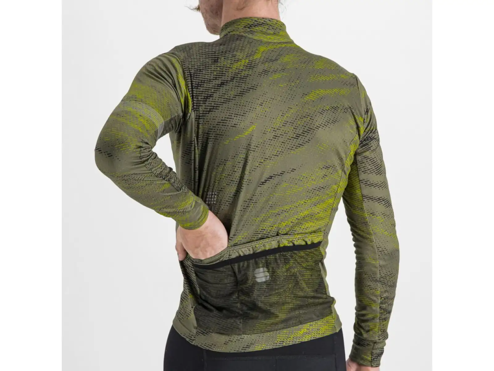 Sportful Cliff Supergiara Herren Langarmtrikot beetle guacamole black