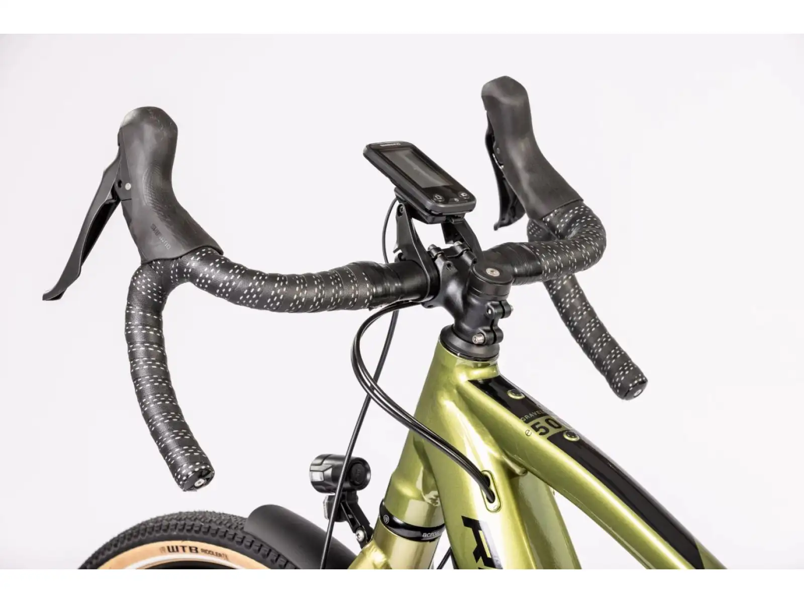 Rock Machine Gravelride e500 Schotter e-Bike Matte Khaki/Schwarz DEMO