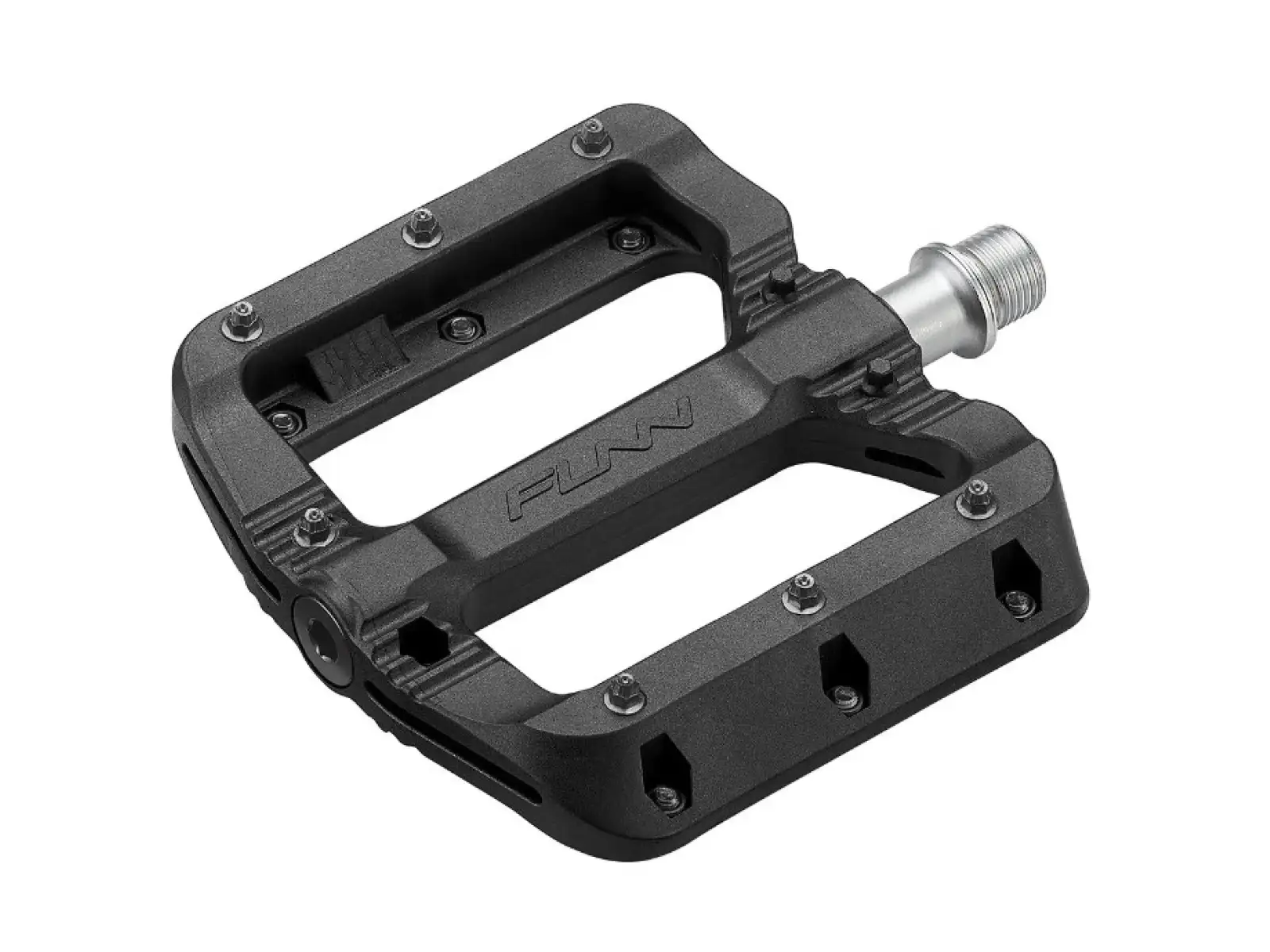 Funn Black Magic Plattformpedale black/black Pins
