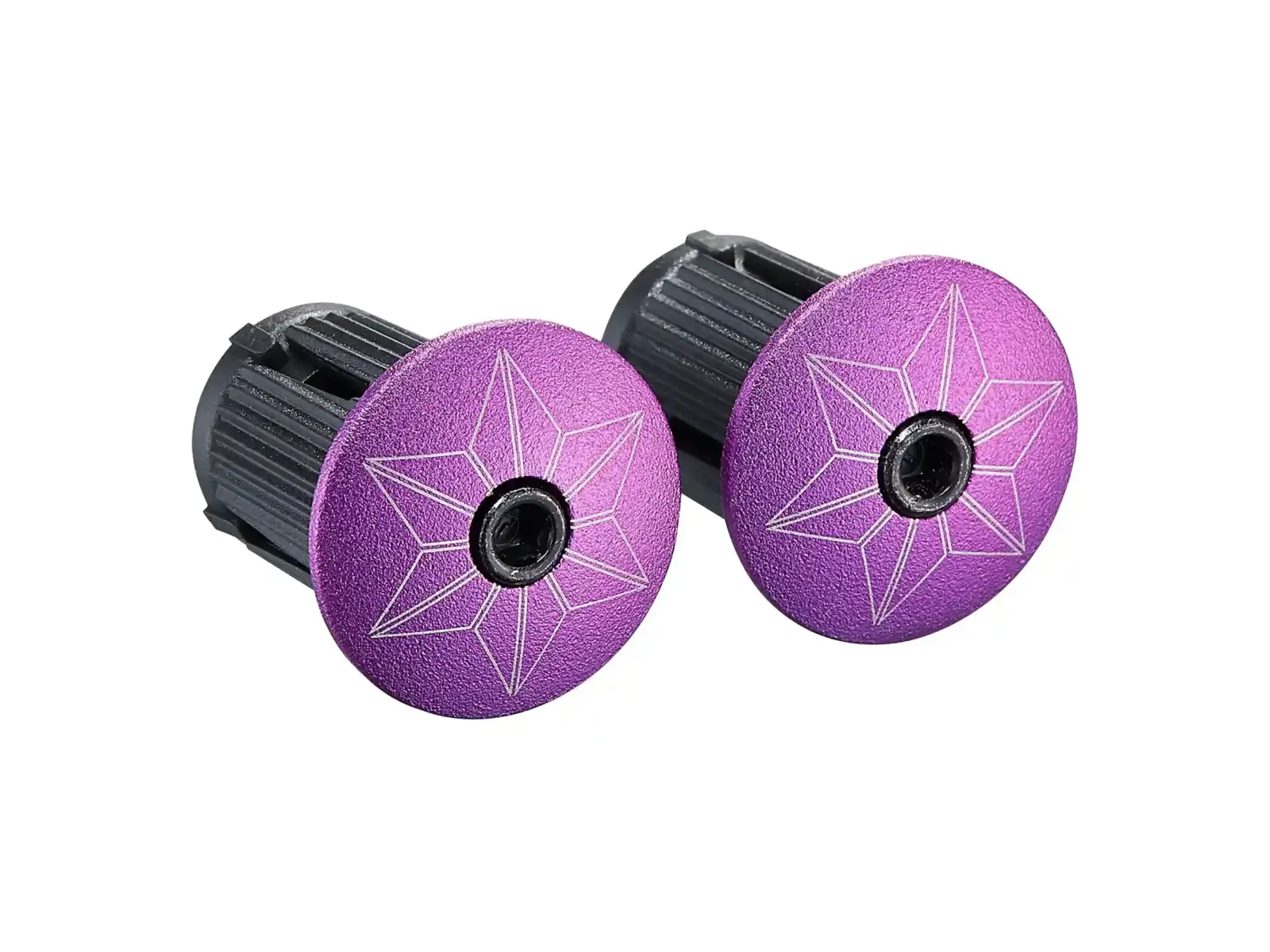 Supacaz Super Sticky Kush Star Fade Lenkerband Purple Refractor/Purple Star Plugz