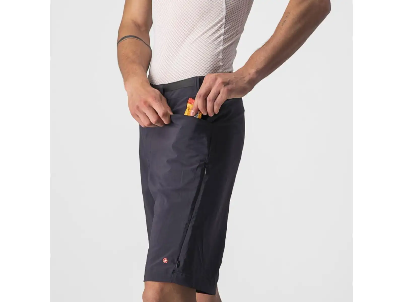 Castelli Unlimited Trail lockere Herrenshorts ohne Innenfutter schwarz