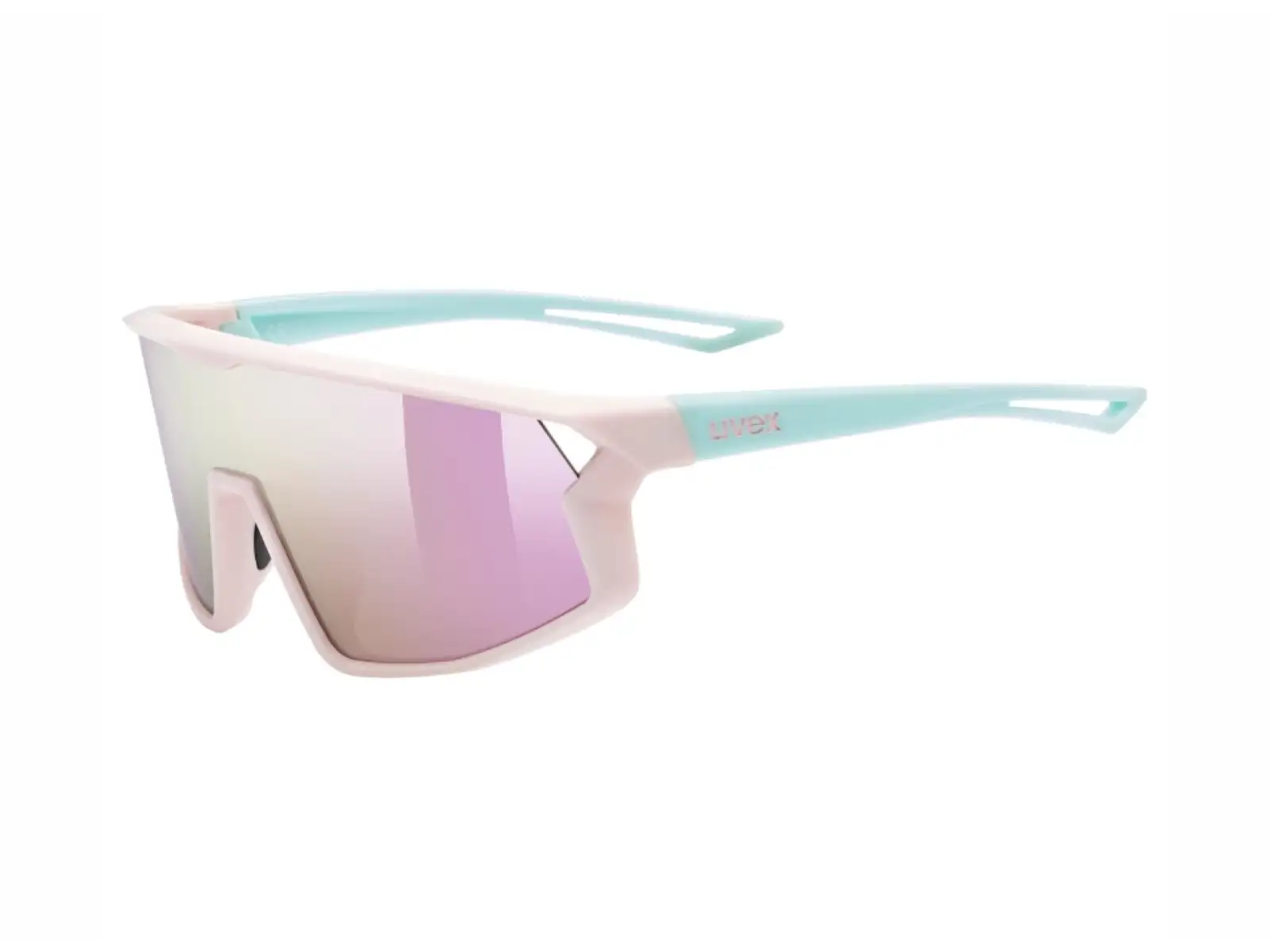 Uvex Skyryse JR. Kinderbrille Pink/Green Matt/Mirror Pink