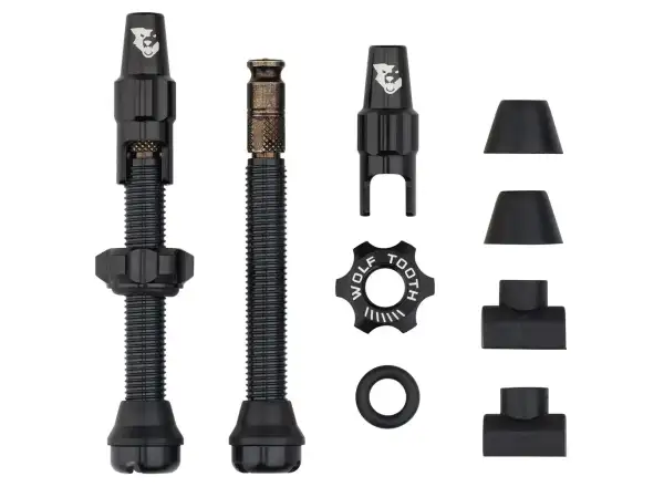 Wolf Tooth Tubeless Ventile Click Valve kit 44mm schwarz