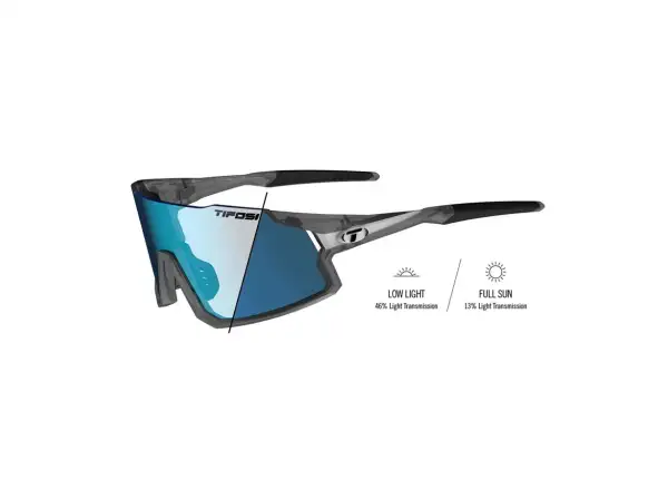 Tifosi Stash Sportbrille Matte Smoke/Clarion Blue Fototec