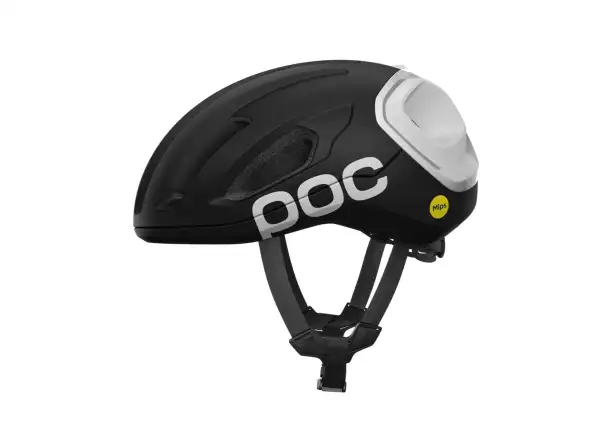 POC Amidal Rennradhelm Uranium Black Matt/Hydrogen White